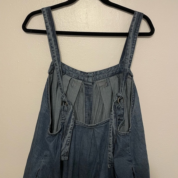 free people wild one denim mini dress, size large - Picture 6 of 9